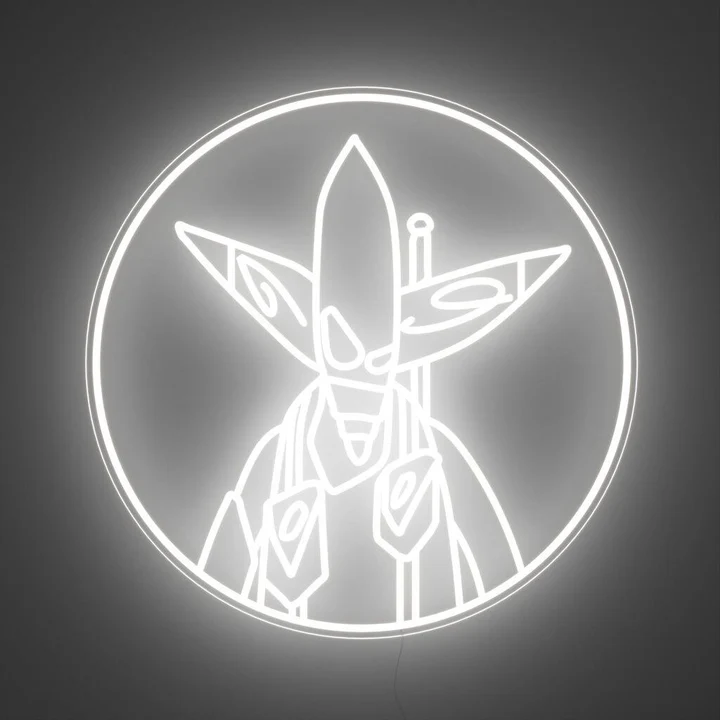 AK-36 · Tondo White LED Neon Sign