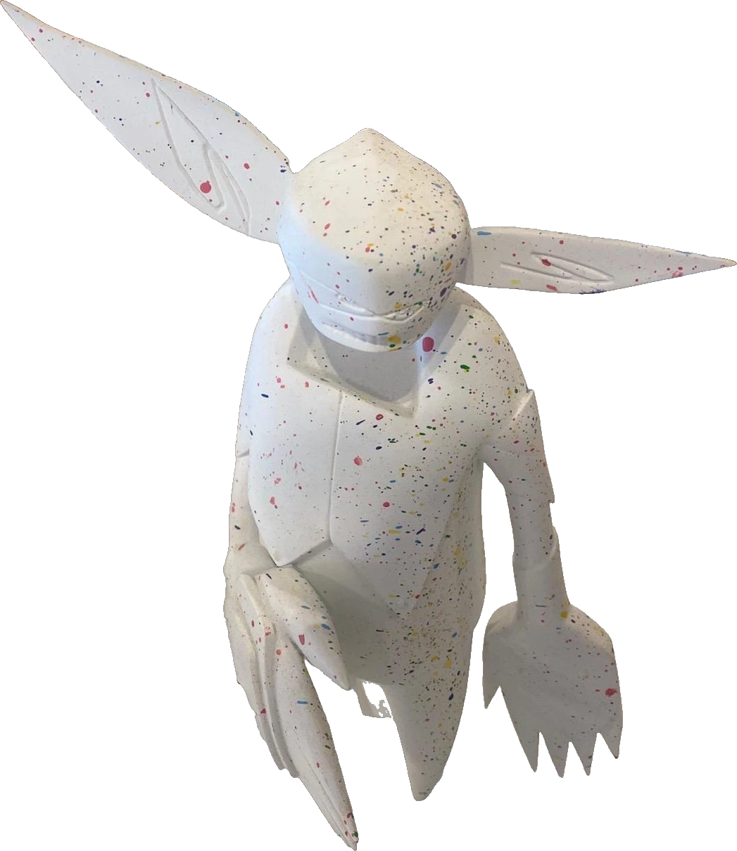 FL-003 "39MEG" Japanese Bronze Kurotani Sculpture (White/Coloured), view 2 of 2